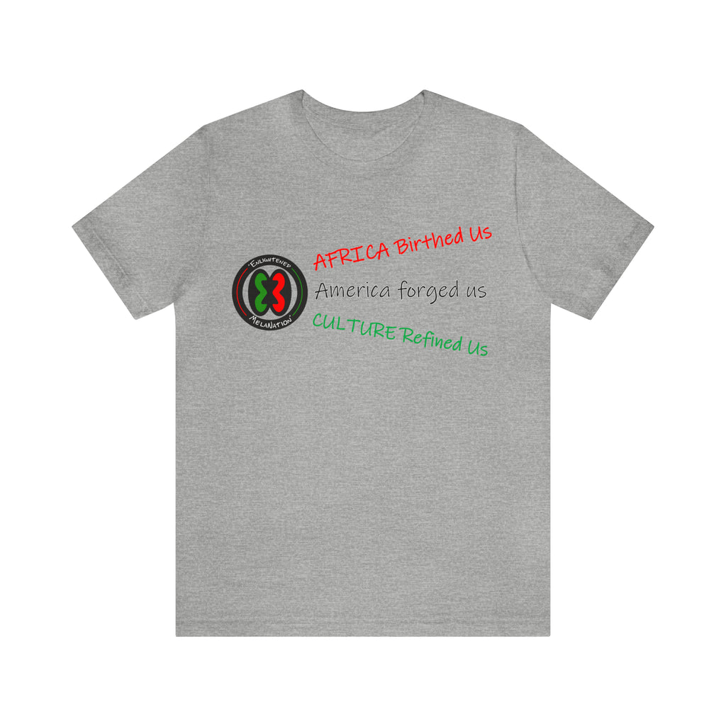 "Africa Birthed Us"  Men's Fitted Short Sleeve Tee