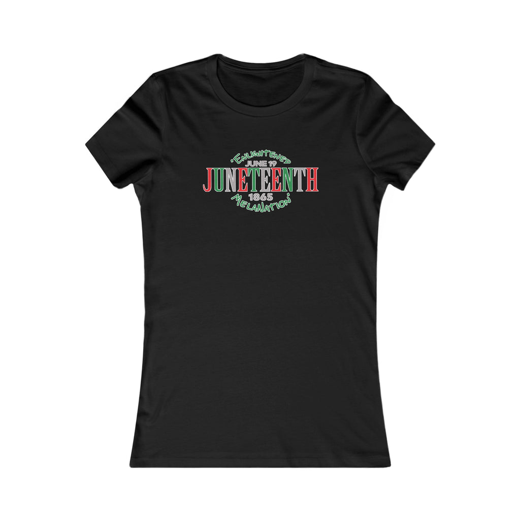 "Juneteenth E.M" Ladies Cut Tee