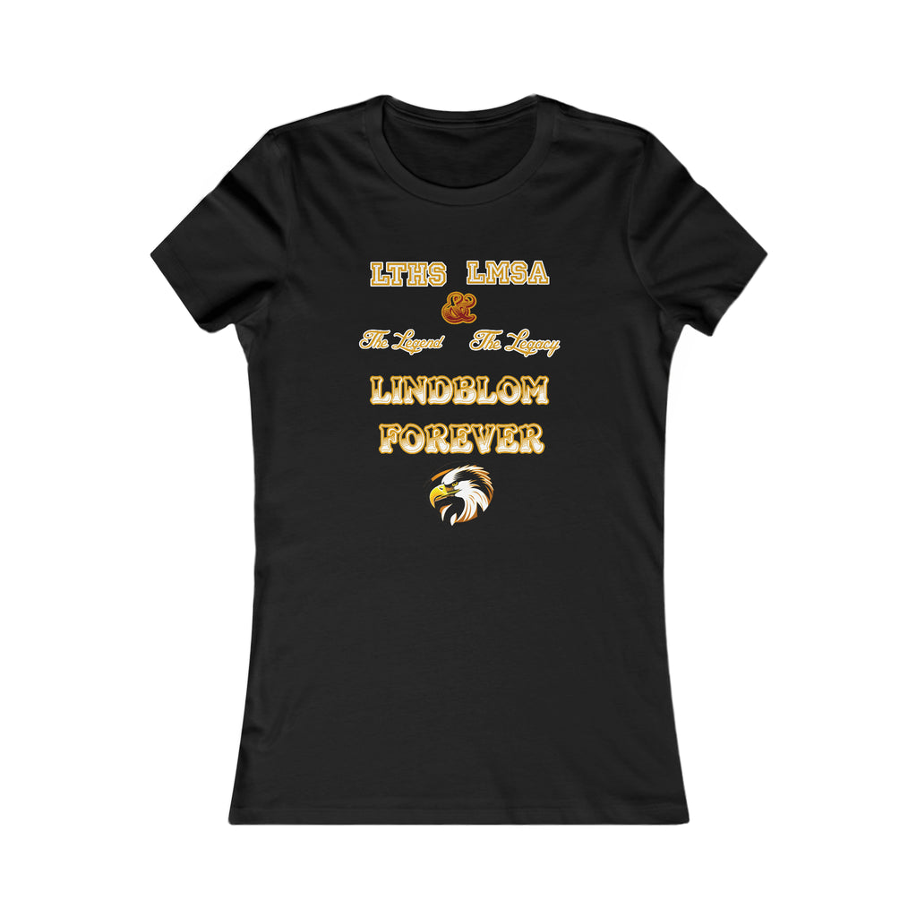 Lindblom "Legend & Legacy" Maroon/Black Ladies Cut Tee