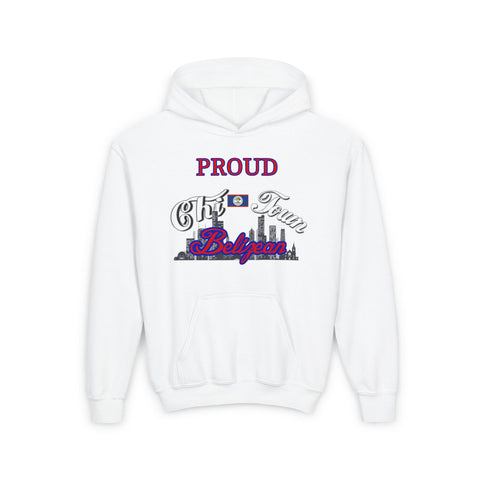 Youth "Proud Chi-Town Belizean" Unisex Hoodie