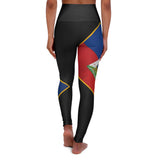 Haiti High Waisted Yoga Leggings (AOP)