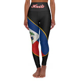 Haiti High Waisted Yoga Leggings (AOP)