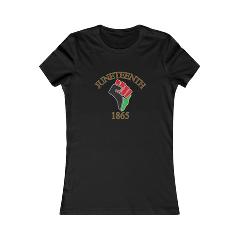 "Juneteenth Fist"  Ladies Cut Tee