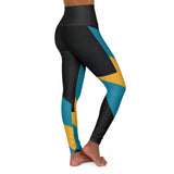 Bahamas Flag High Waisted Yoga Leggings (AOP)