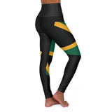 Jamaica High Waisted Yoga Leggings (AOP)