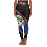 Belize High Waisted Yoga Leggings (AOP)