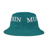 Muchin Mountain Lions Bucket Hat (TEAL)