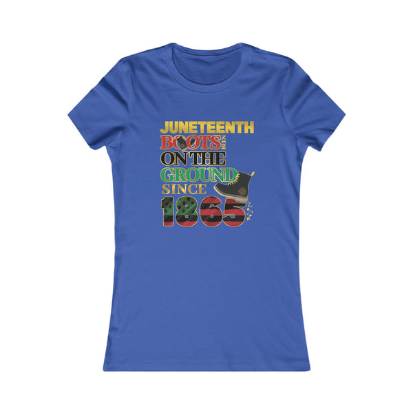 Juneteenth "Boots..."  Ladies Cut Tee