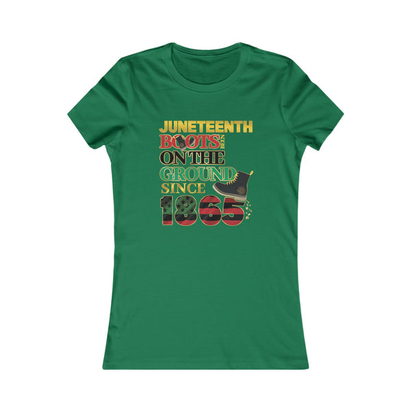 Juneteenth "Boots..."  Ladies Cut Tee