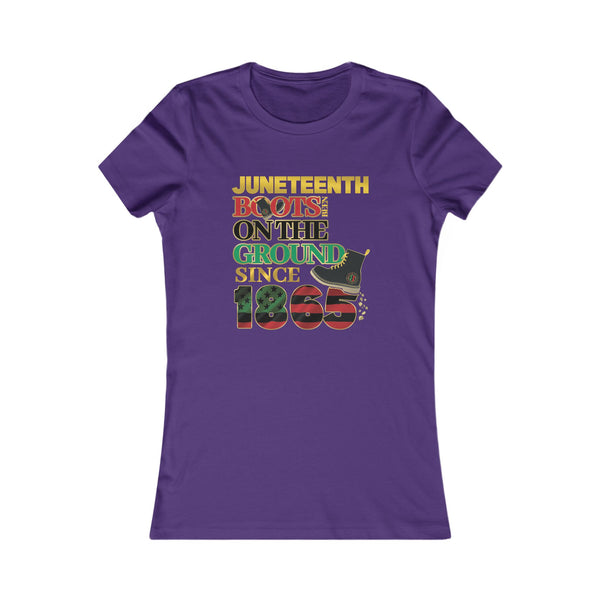Juneteenth "Boots..."  Ladies Cut Tee