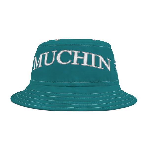 Muchin Mountain Lions Bucket Hat (TEAL)