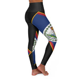 Belize High Waisted Yoga Leggings (AOP)