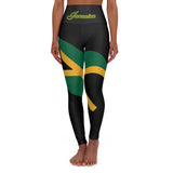 Jamaica High Waisted Yoga Leggings (AOP)