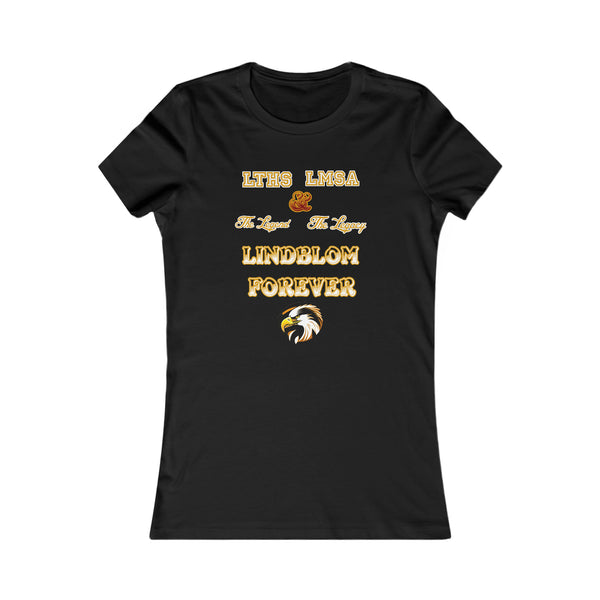 Lindblom "Legend & Legacy" Maroon/Black Ladies Cut Tee