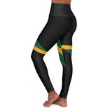 Jamaica High Waisted Yoga Leggings (AOP)