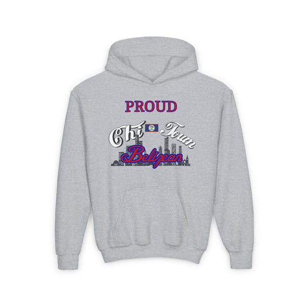 Youth "Proud Chi-Town Belizean" Unisex Hoodie