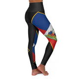 Haiti High Waisted Yoga Leggings (AOP)