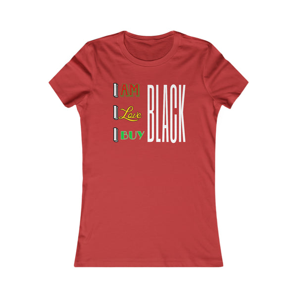 "I Am...I Love..." Ladies Cut Short Sleeve Tee