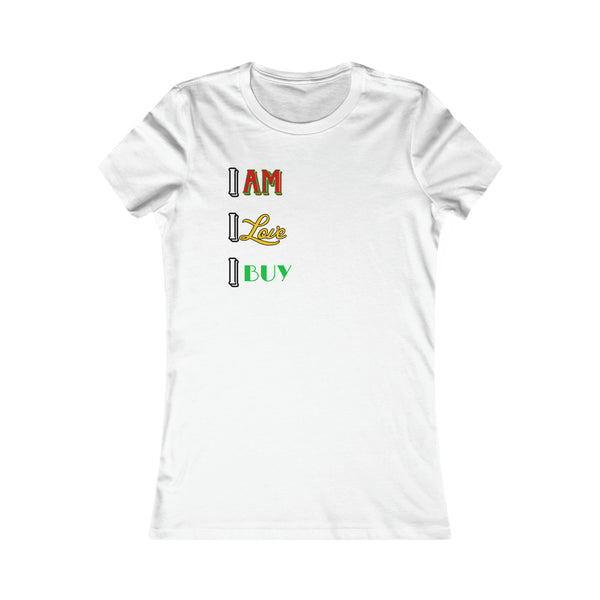 "I Am...I Love..." Ladies Cut Short Sleeve Tee