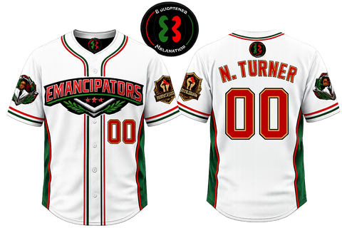 Emancipators Nat Turner jersey (WHITE)